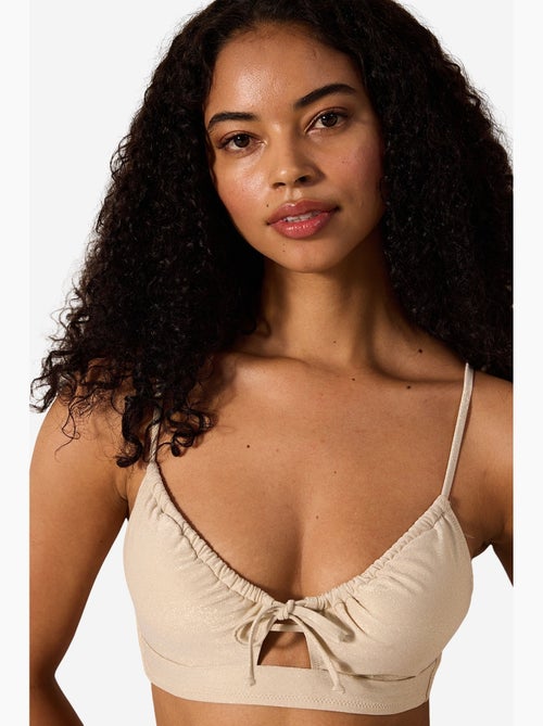 Anna top bikini con apertura frontale e paillettes penti - Kiabi
