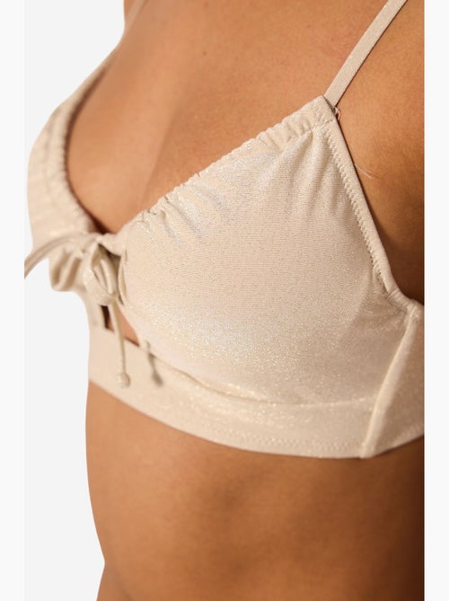 Anna top bikini con apertura frontale e paillettes penti - Kiabi