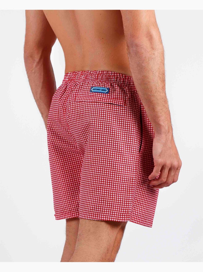 ANTONIO MIRO Costume da bagno Blocks da uomo Rosso - Kiabi