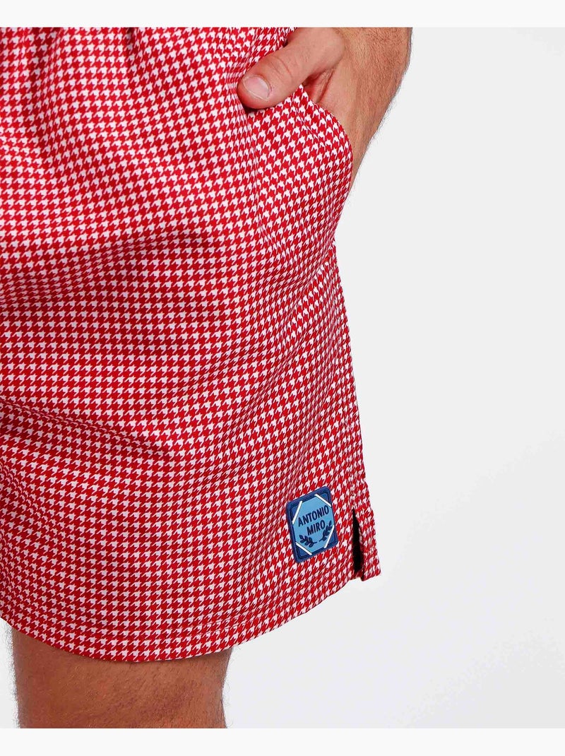 ANTONIO MIRO Costume da bagno Blocks da uomo Rosso - Kiabi