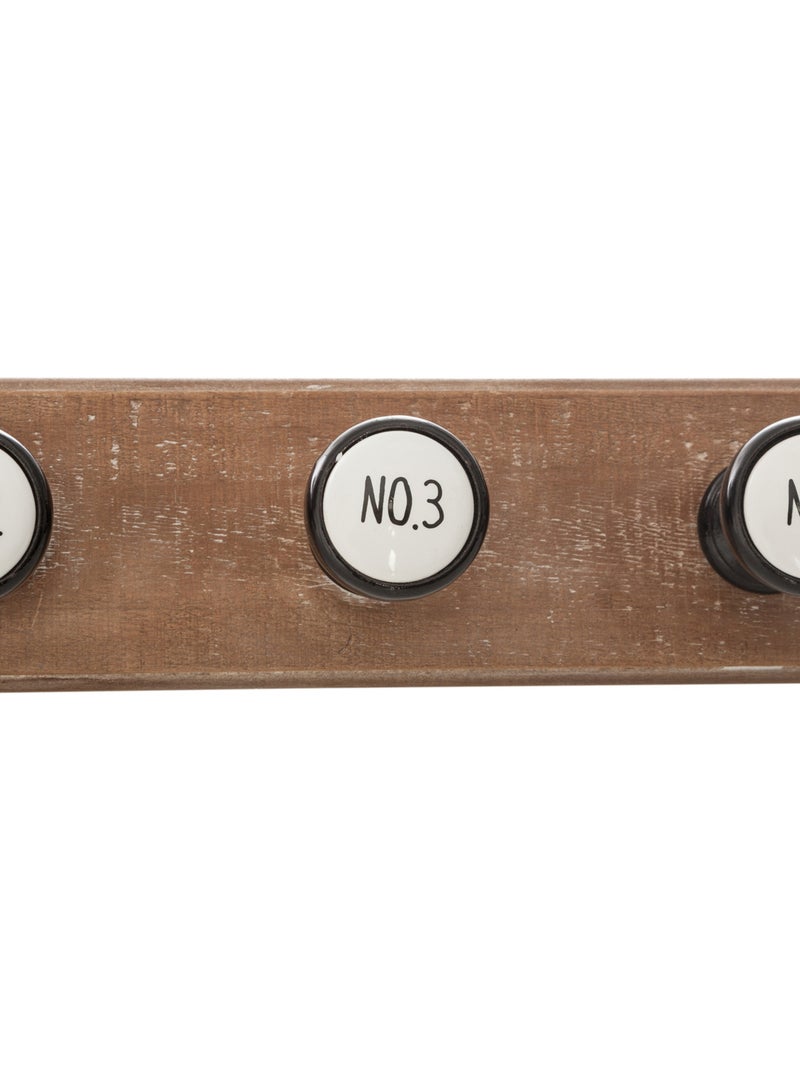 Appendiabiti in legno con 6 ganci Multicolore - Kiabi