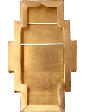 Applique rettangolare in ottone