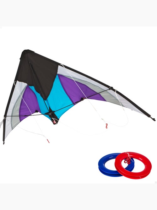 Aquilone acrobatico pop-up viola e bianco di cb toys - Kiabi Aquilone acrobatico pop-up viola e bianco di cb toys - Kiabi