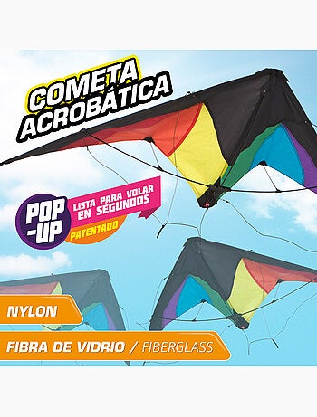 Aquilone magico pop-up 125x72 cm - colore arcobaleno