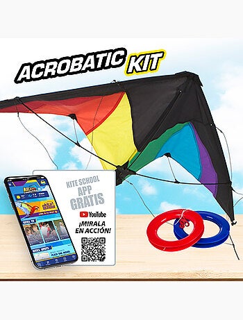Aquilone magico pop-up 125x72 cm - colore arcobaleno