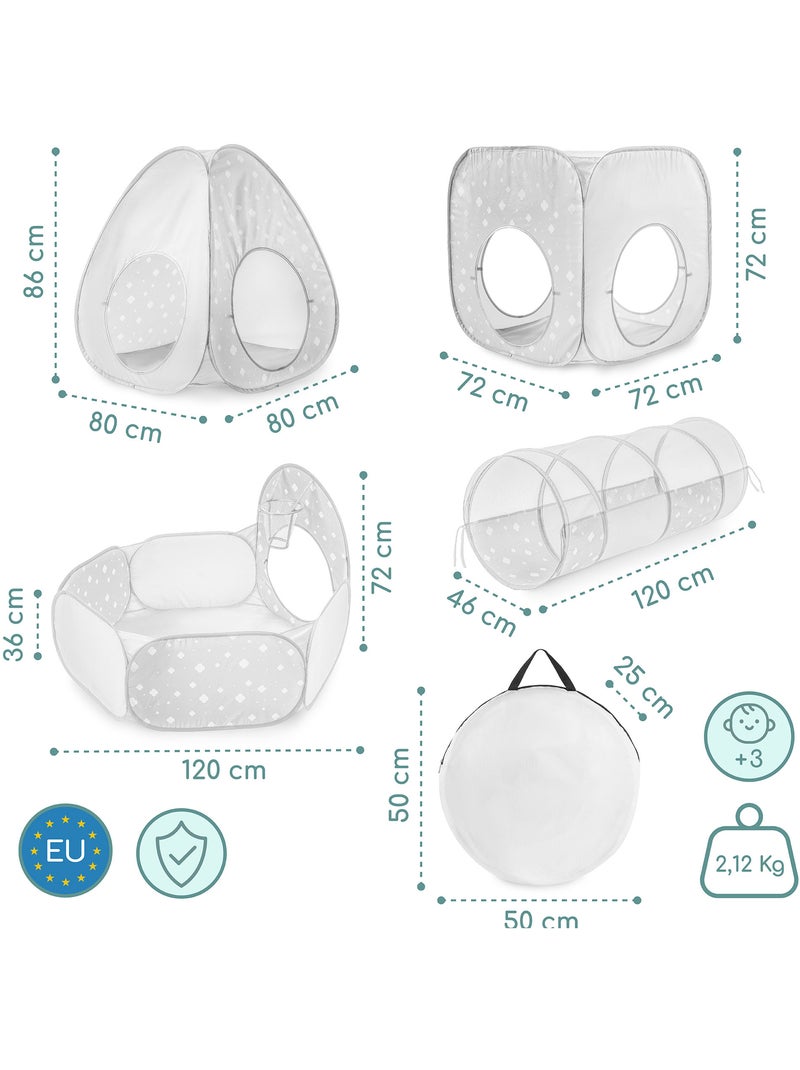 Area gioco pop up bambini 5in1 2 tende 2 tunnel piscina palline mamabrum N/D - Kiabi