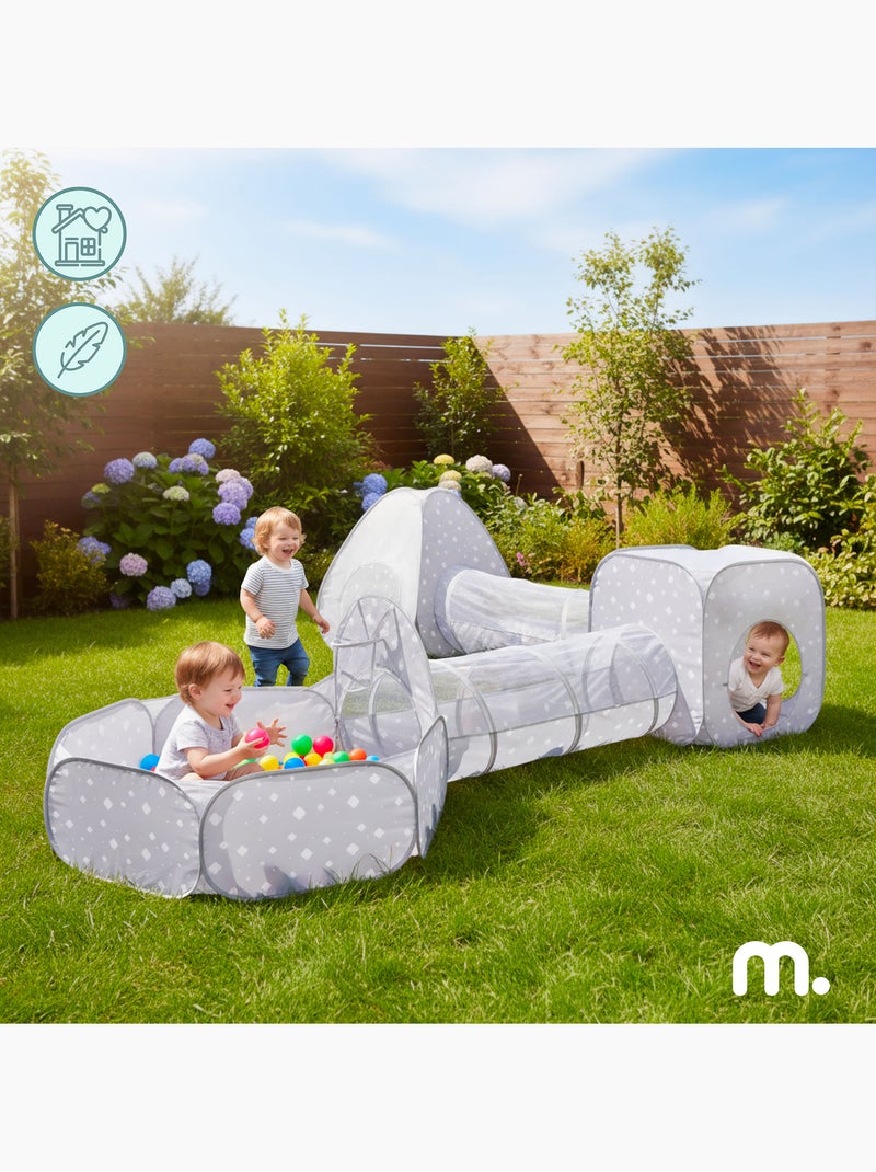 Area gioco pop up bambini 5in1 2 tende 2 tunnel piscina palline mamabrum N/D - Kiabi