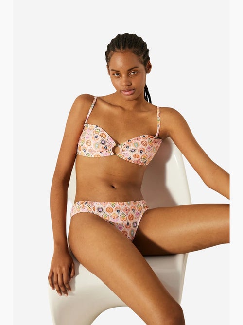Arianne slip bikini con motivo laterale penti - Kiabi