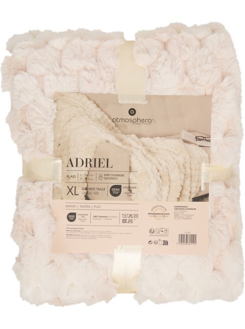 Ariel beige pelliccia gettoni 120x160cm - Kiabi Ariel beige pelliccia gettoni 120x160cm - Kiabi
