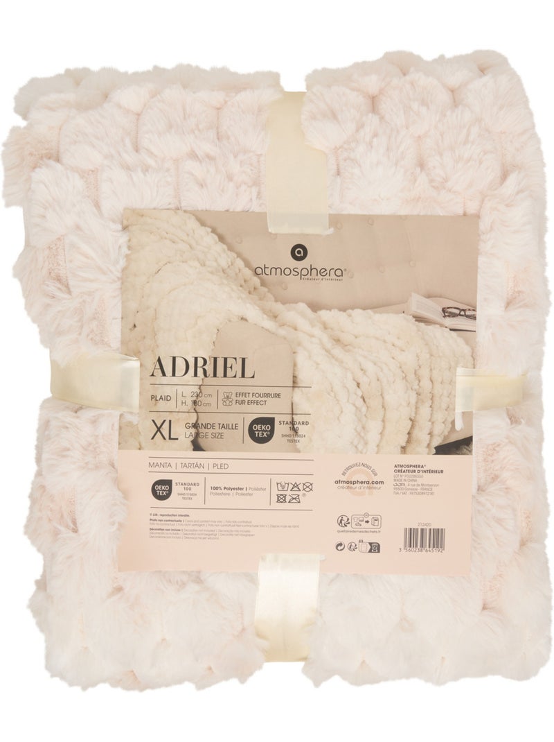Ariel beige pelliccia gettoni 120x160cm Beige - Kiabi