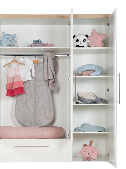 Armadio 3 ante e 1 cassetto con chiusura soft‑close – ROBA "Nele" - Kiabi