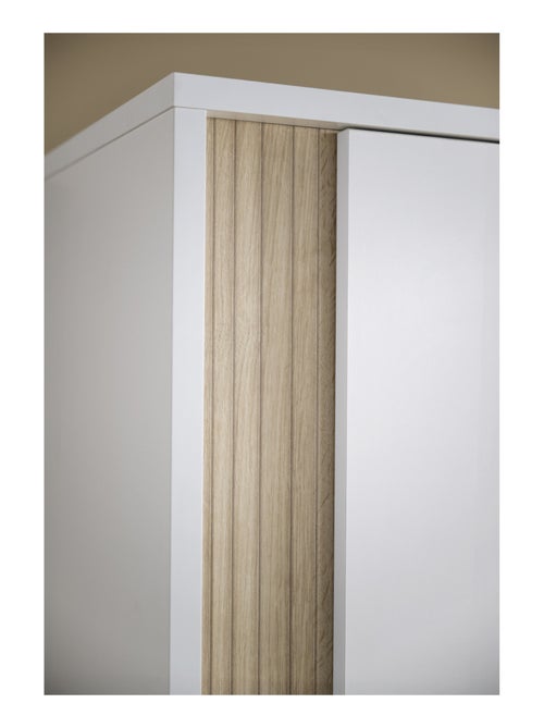 Armadio a 1 anta con dettaglio effetto legno testurizzato e gambe in - SAUTHON - Kiabi