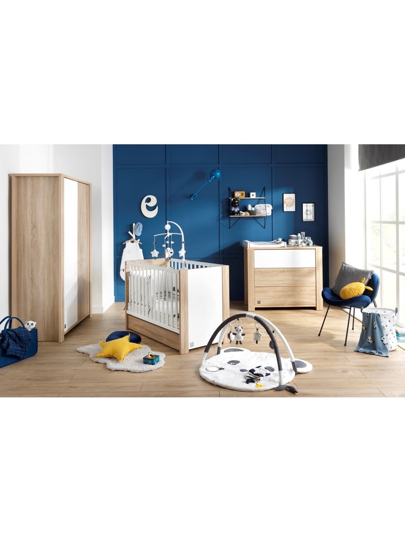Armadio a 2 - SAUTHON Bianco Marrone - Kiabi