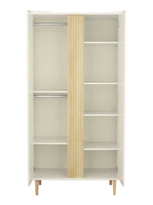 Armadio a 2 ante con dettaglio effetto legno testurizzato e gambe in - SAUTHON - Kiabi