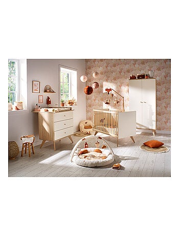Armadio a 2 ante con piedini in legno e finitura color - SAUTHON