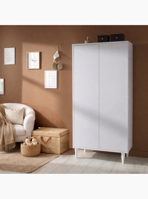 Armadio a 2 ante con ripiani e appendiabiti - apertura a - SAUTHON - Kiabi