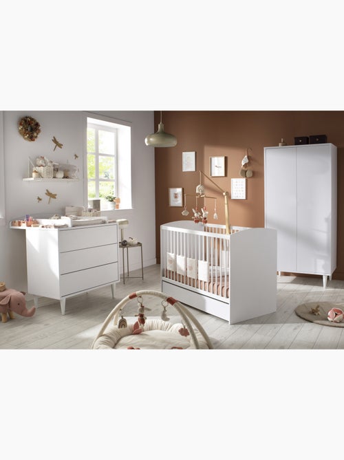 Armadio a 2 ante con ripiani e appendiabiti - apertura a - SAUTHON - Kiabi