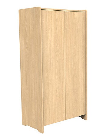 Armadio a 2 ante in legno, decoro rovere - SAUTHON