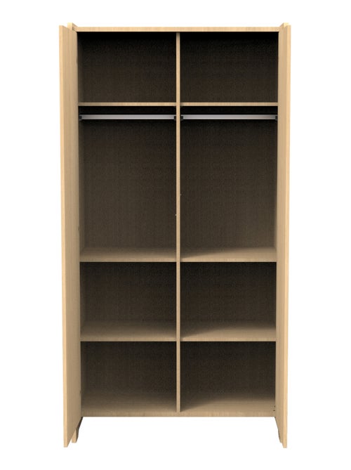 Armadio a 2 ante in legno, decoro rovere - SAUTHON - Kiabi