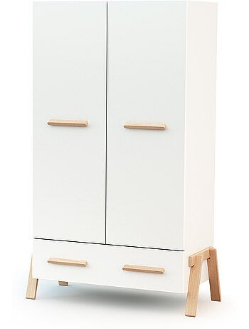 Armadio bambini 2 ante e 1 cassetto canaille legno