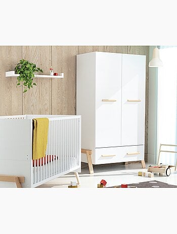 Armadio bambini 2 ante e 1 cassetto canaille legno