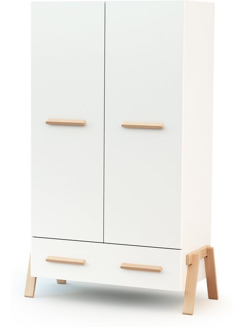 Armadio bambini 2 ante e 1 cassetto canaille legno - Kiabi Armadio bambini 2 ante e 1 cassetto canaille legno - Kiabi