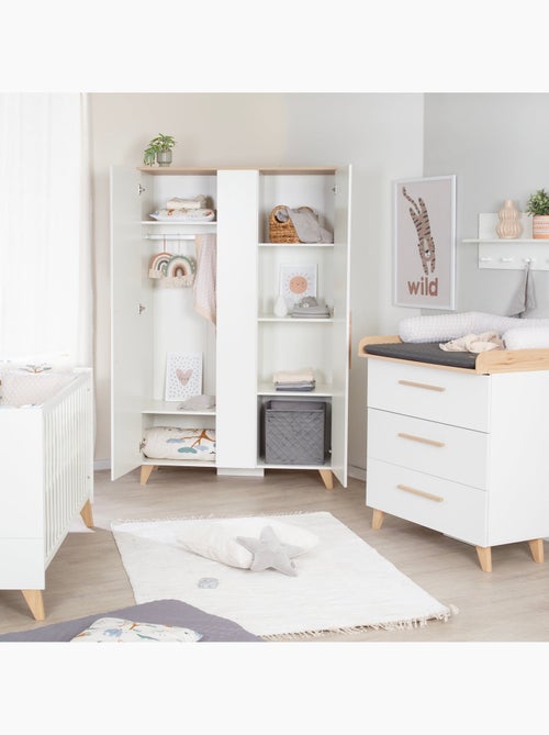 Armadio bambini minimalista 2,5 ante con vani e appendiabiti Leon – Roba - Kiabi Armadio bambini minimalista 2,5 ante con vani e appendiabiti Leon – Roba - Kiabi