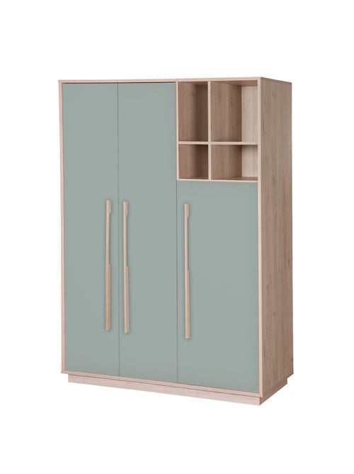 Armadio bambini minimalista 3 ante con vani aperti Selva – Roba - Kiabi Armadio bambini minimalista 3 ante con vani aperti Selva – Roba - Kiabi