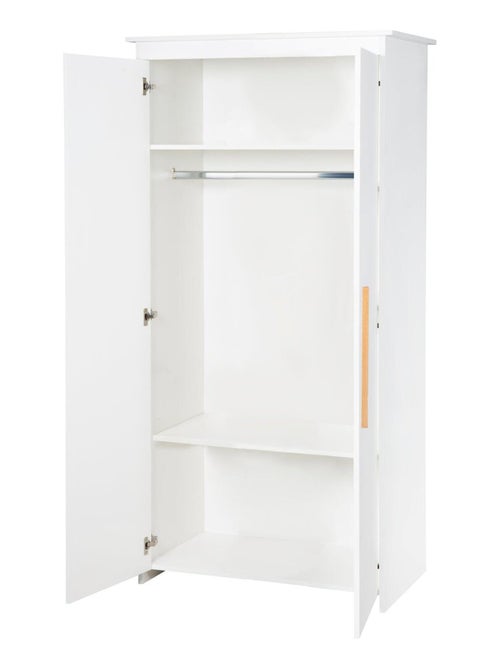 Armadio bebè 2 ante con maniglie in legno massello – ROBA "Lilo" - Kiabi