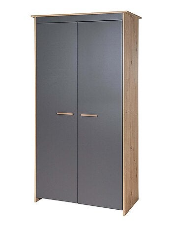 Armadio bebè 2 ante in legno effetto rovere – ROBA "Anna