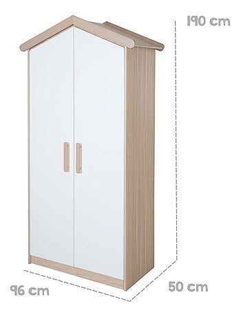 Armadio bebè 2 ante soft‑close – ROBA "Cabane