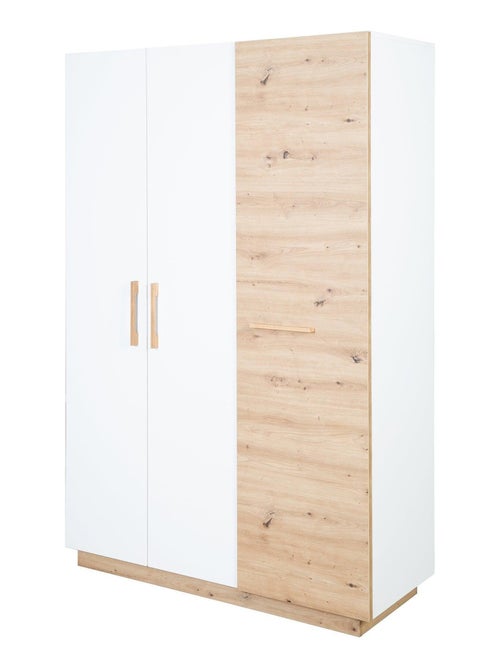 Armadio bebè 3 ante battenti decor rovere – ROBA "Lion" - Kiabi