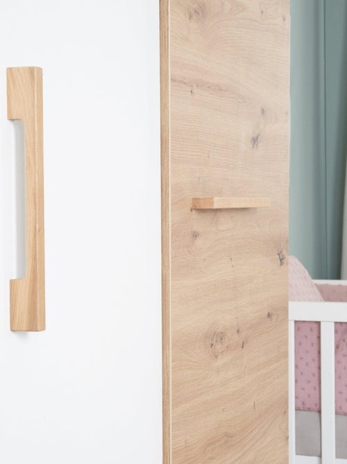Armadio bebè 3 ante battenti decor rovere – ROBA "Lion" - Kiabi