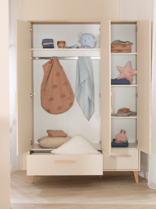 Armadio bebè 3 ante e 2 cassetti soft‑close – ROBA "Jil" - Kiabi