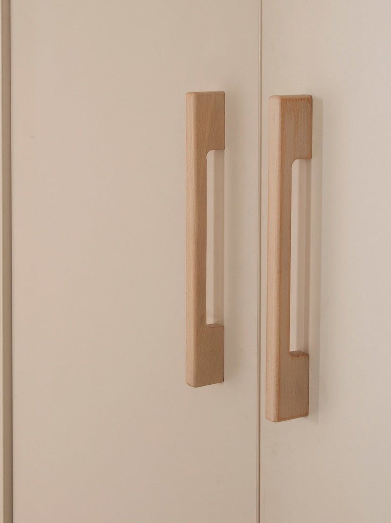 Armadio bebè 3 ante e 2 cassetti soft‑close – ROBA "Jil" Beige conchiglia - Kiabi