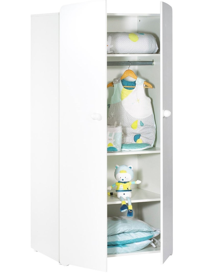 Armadio per bambini a 2 - BABYPRICE Bianco - Kiabi
