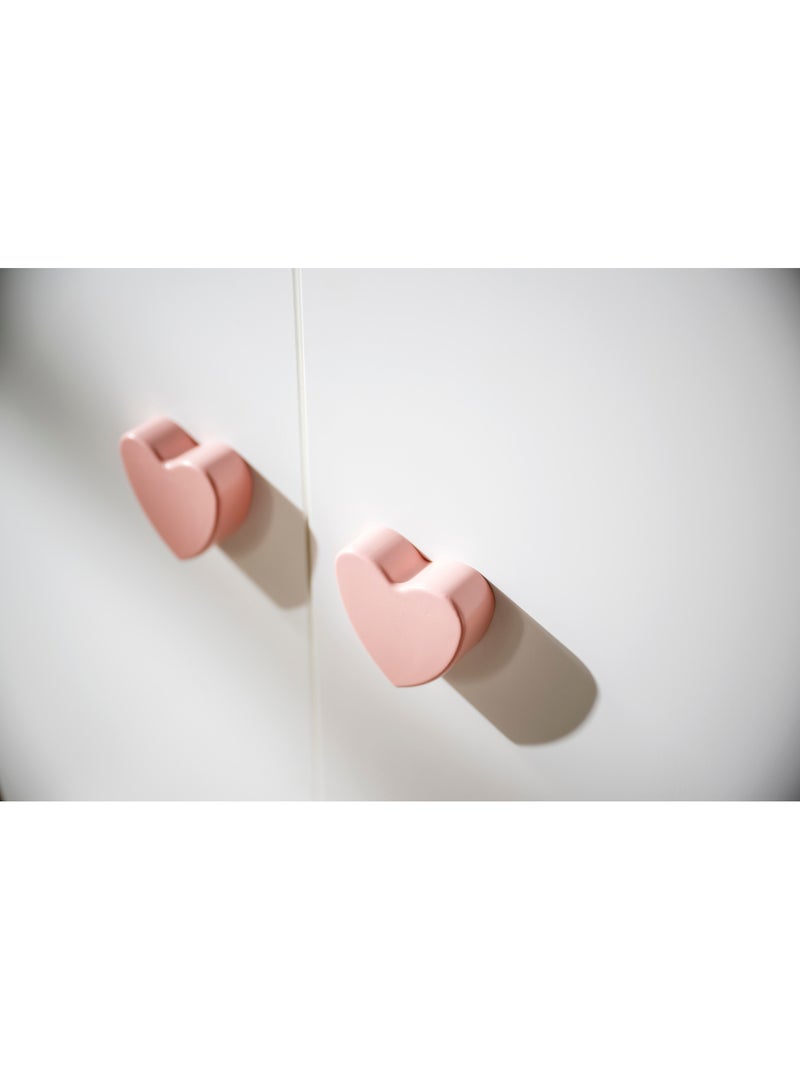 Armadio per bambini a 2 - BABYPRICE Bianco Rosa - Kiabi