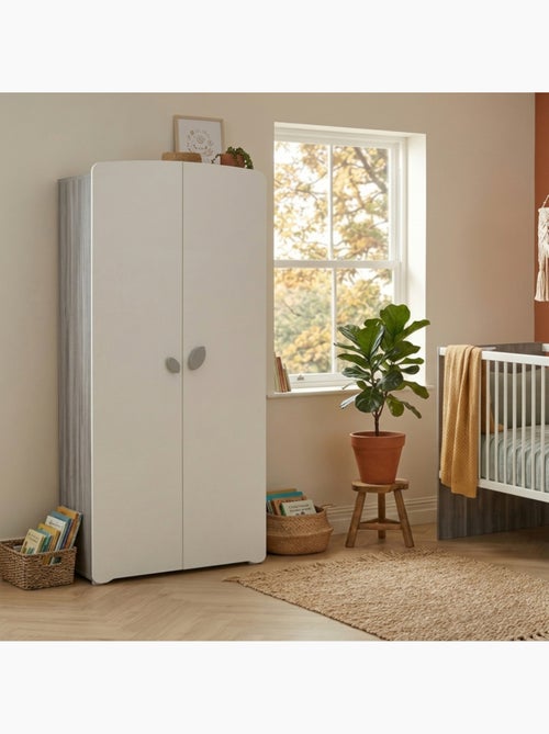 Armadio per bambini a 2 ante in legno grigio - BABYPRICE - Kiabi