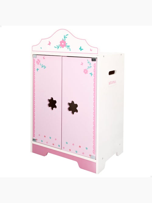 Armadio per bambole in legno con grucce woomax - Kiabi