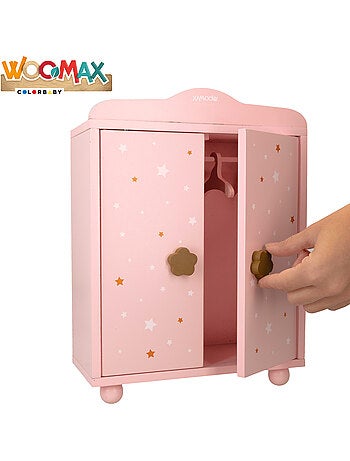 Armadio per bambole in legno WOOMAX