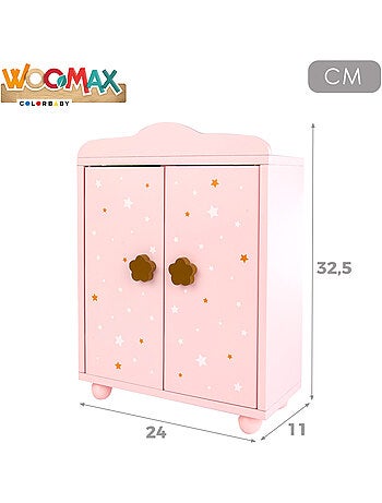 Armadio per bambole in legno WOOMAX