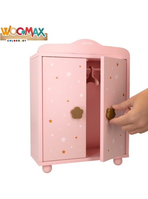 Armadio per bambole in legno WOOMAX - Kiabi
