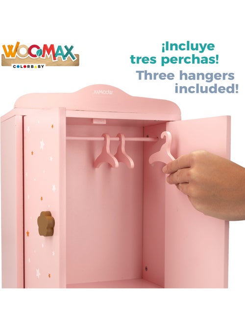 Armadio per bambole in legno WOOMAX - Kiabi