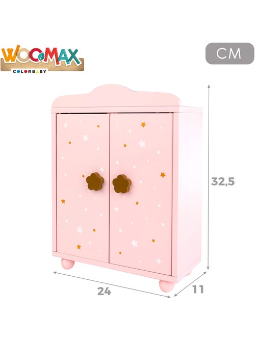 Armadio per bambole in legno WOOMAX - Kiabi