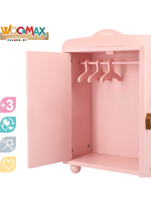 Armadio per bambole in legno WOOMAX - Kiabi