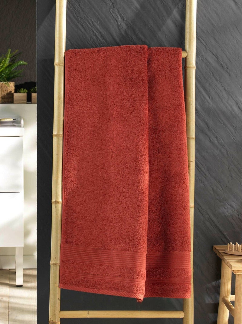 Asciugamani da bagno in Cotone PROMO LINGE Terracotta - Kiabi