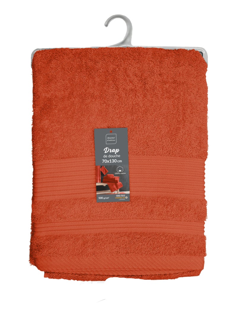 Asciugamani da bagno in Cotone PROMO LINGE Terracotta - Kiabi