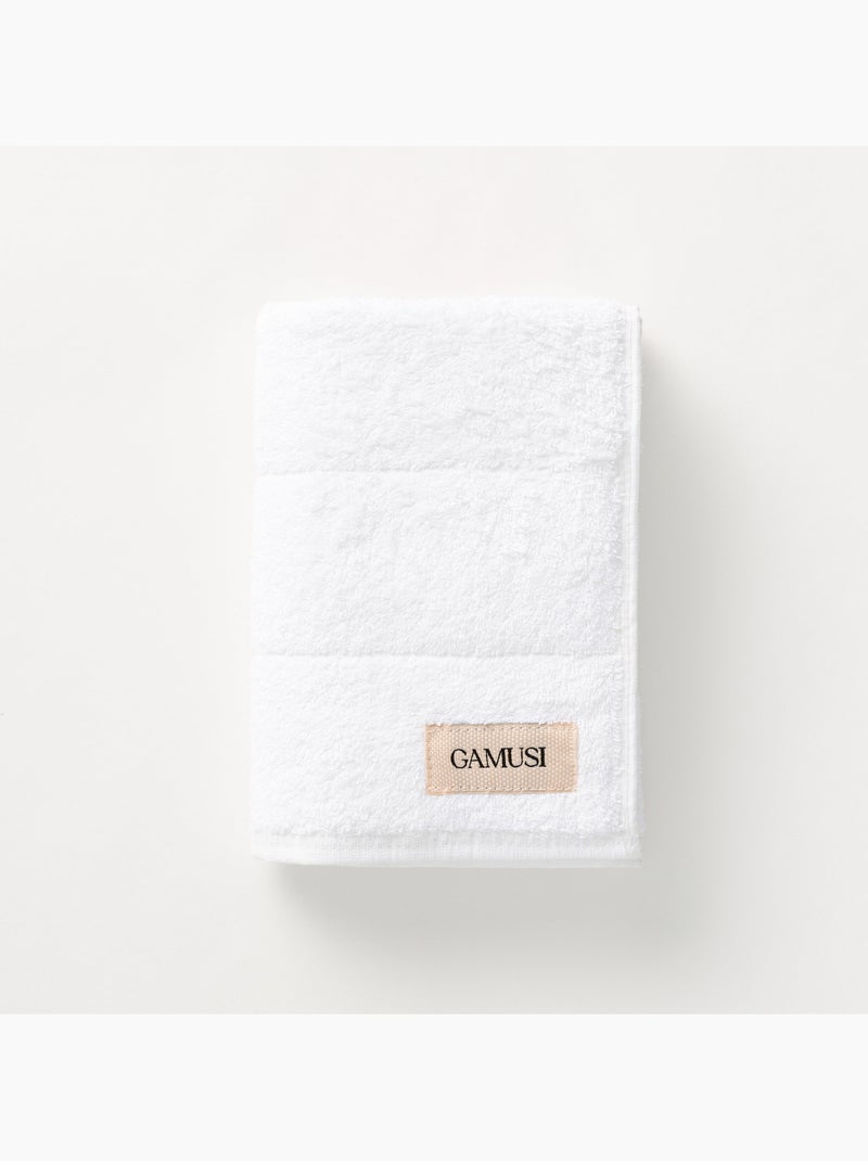 Asciugamano 100% cotone, spugna 600 g/m², con asola - Gamusi Bianco - Kiabi