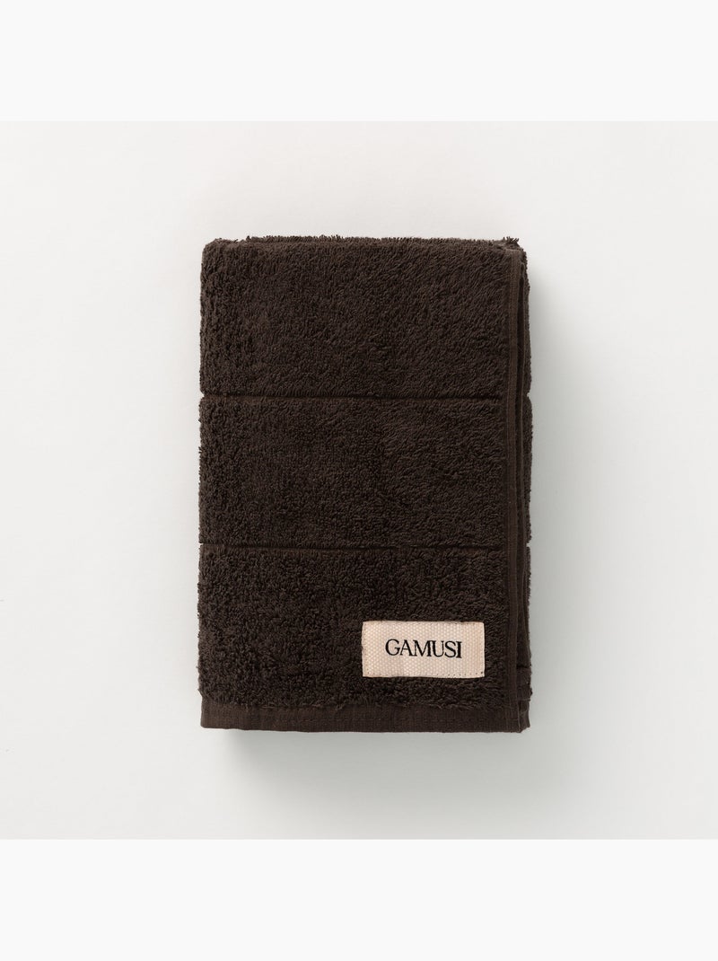 Asciugamano 100% cotone, spugna 600 g/m², con asola - Gamusi Nero - Kiabi