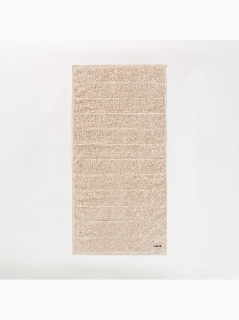 Asciugamano 100% cotone, spugna 600 g/m², con asola - Gamusi Sabbia - Kiabi